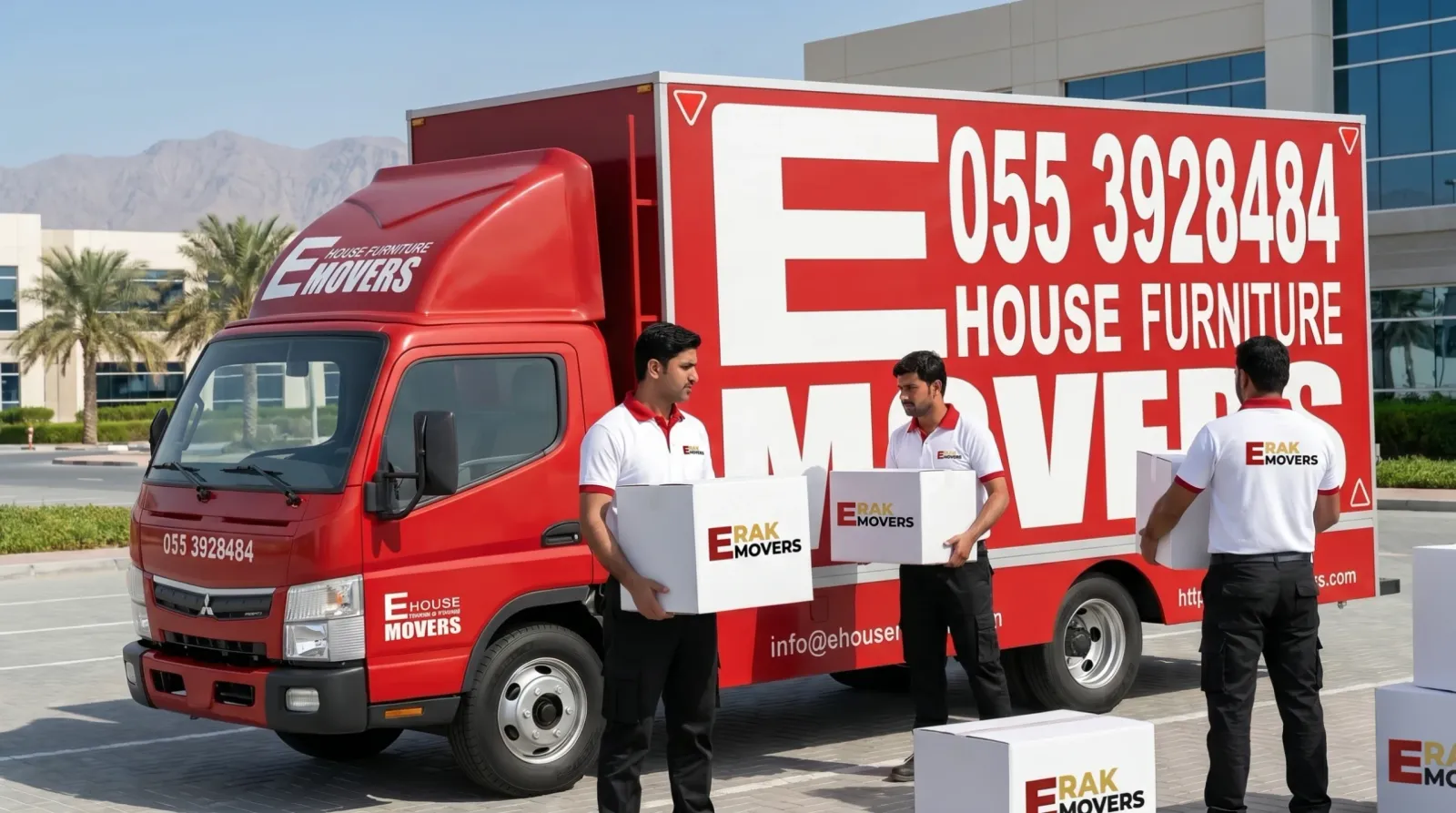 RAK E Movers team ready for your move