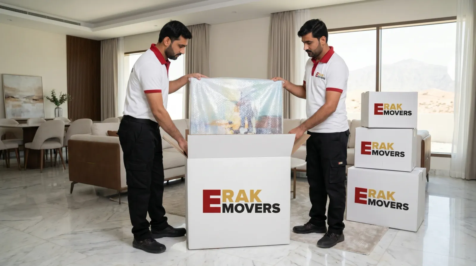 RAK E Movers crew in uniform