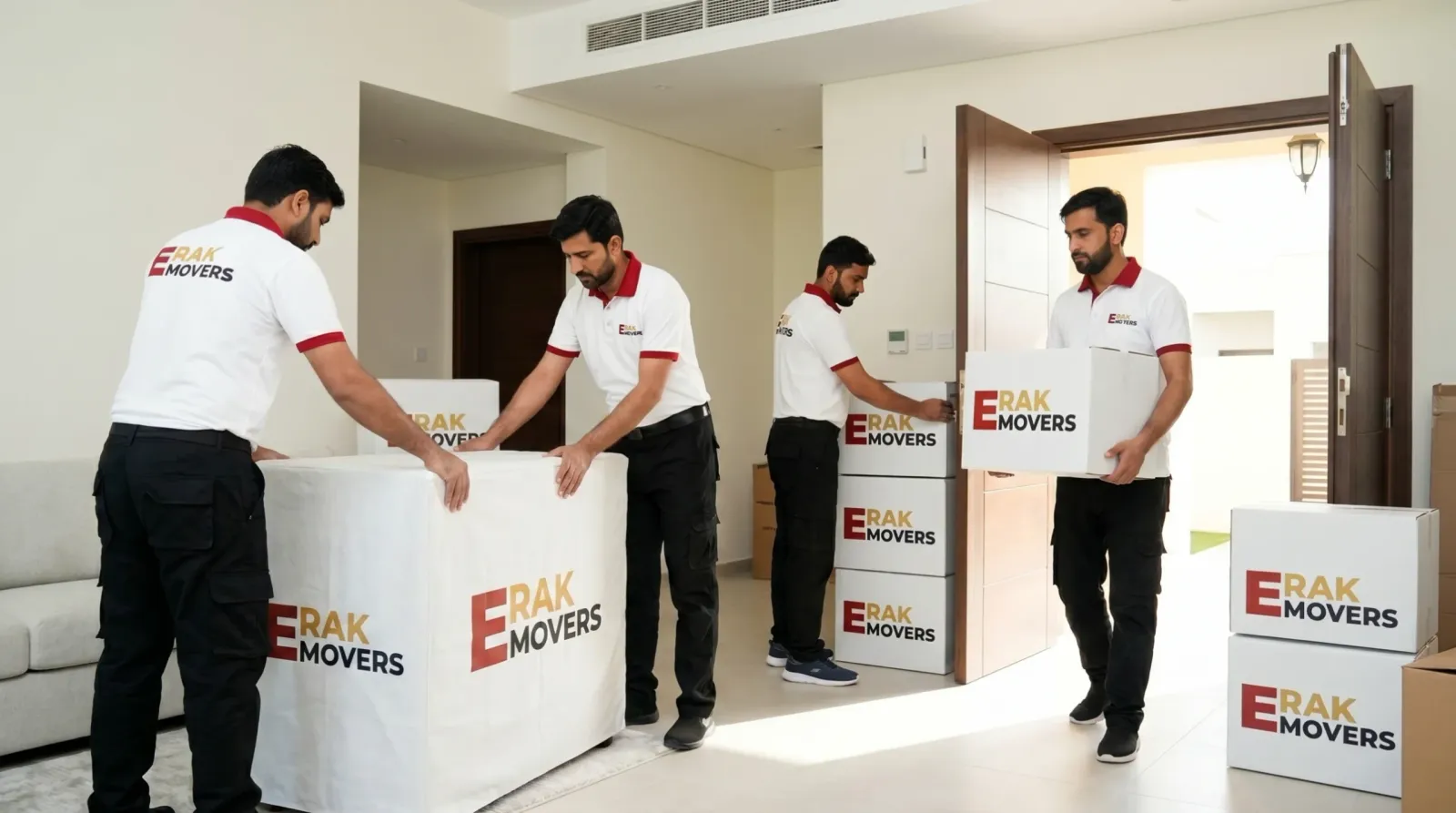 RAK E Movers crew in uniform