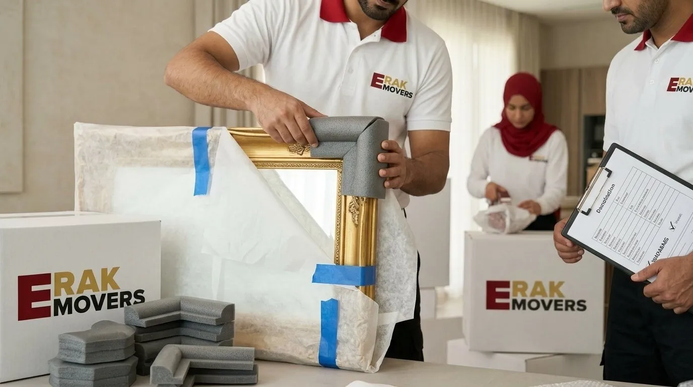 Mover Wrapping Fragile Item