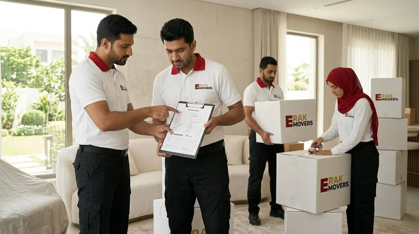 Movers Working In Modern Villa