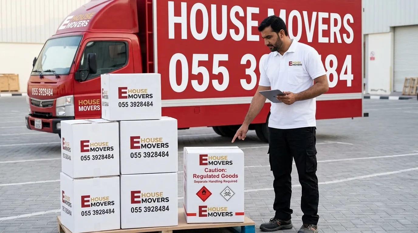 Mover Pointing To Regulated Goods